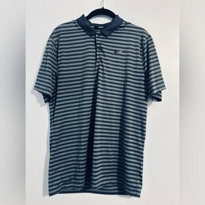 Nike Black and Gray Polo Shirt Classic Design